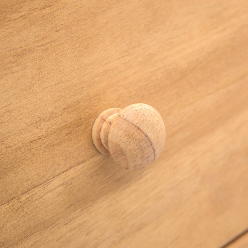 Cabinet Bits Lugo 4 Drawer Antique Wax Wood Knob Chest of Drawers Image 7