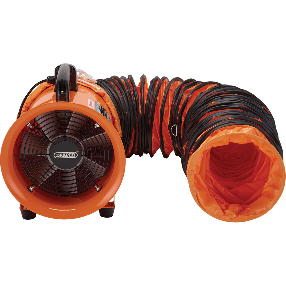 Draper Orange Air Mover Ventilator 8 inch Image 1