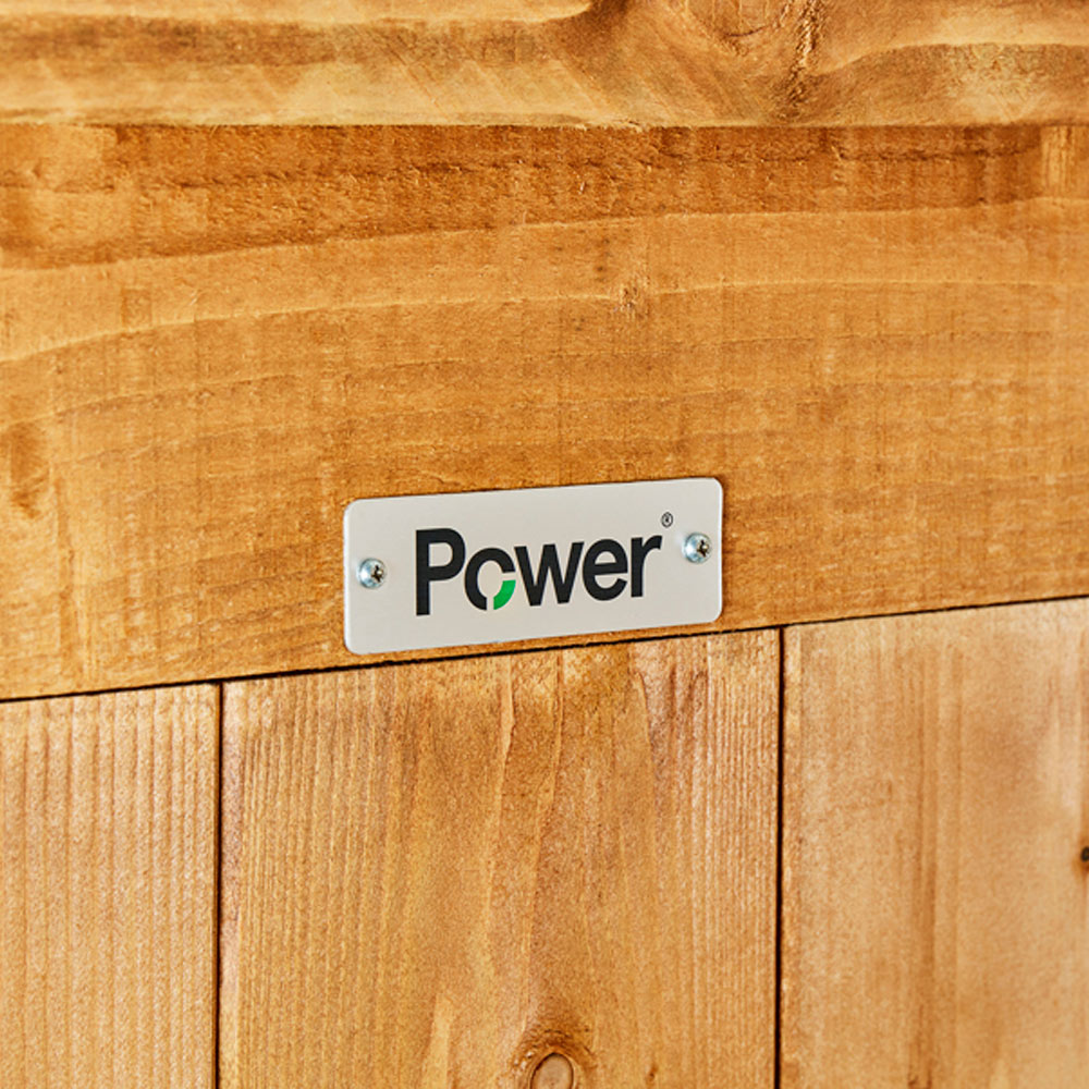 Power Sheds 10 x 4ft Overlap Apex Wooden Shed with Window Image 3