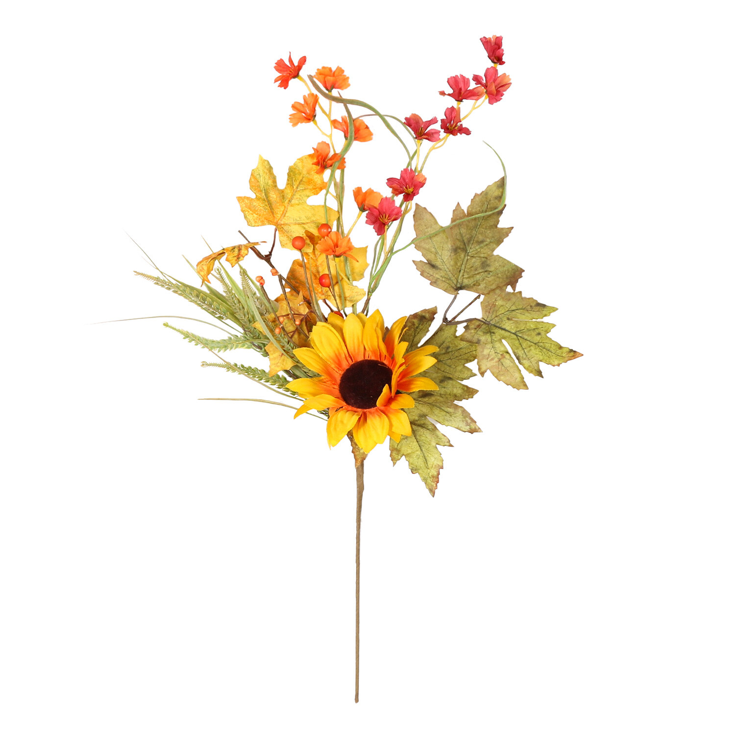 Autumnal Floral Pumpkin Pick Image 2