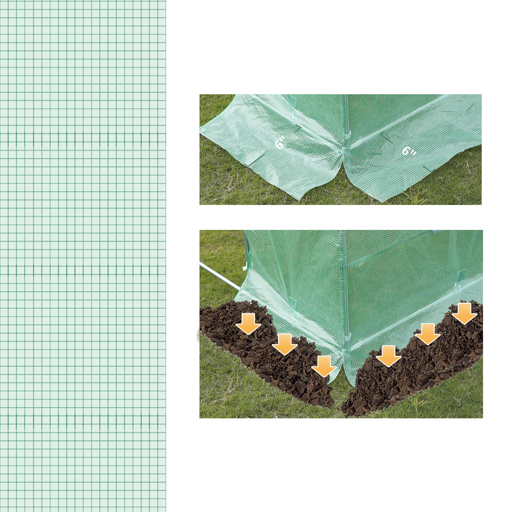 Outsunny 20x10ft Greenhouse Cover Image 6