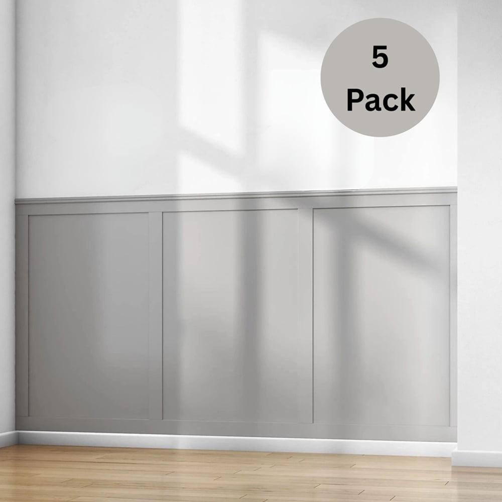 Cheshire Mouldings 7 Strip MDF Modern Wall Panel Kit 2000 x 63mm 5 Pack Image 2