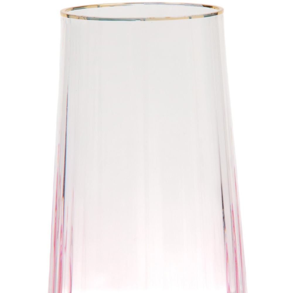 Ombre Champagne Glass Pink Image 4