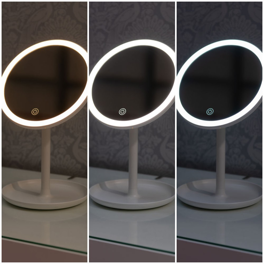ValueLights White LED Make Up Mirror with Bluetooth Speaker Image 7