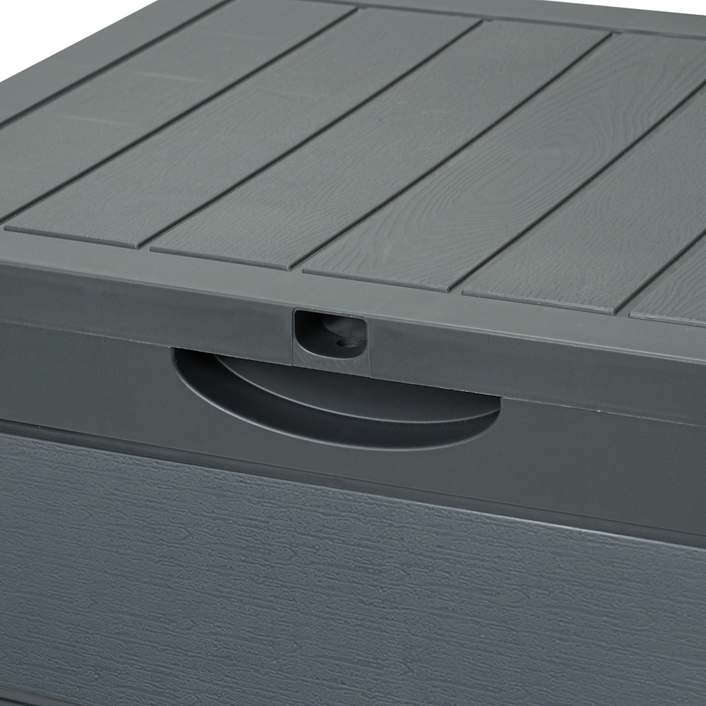 Living and Home Grey Waterproof Wood-Grain Texture Storage Box 126L Image 5