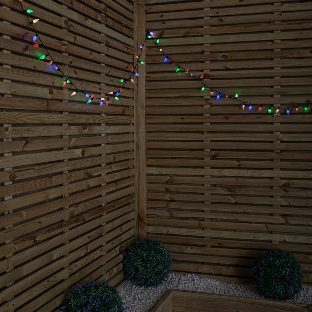 Samuel Alexander 150 Multicoloured LED Multi-Action Pinecone Christmas Lights 7.5m Image 2