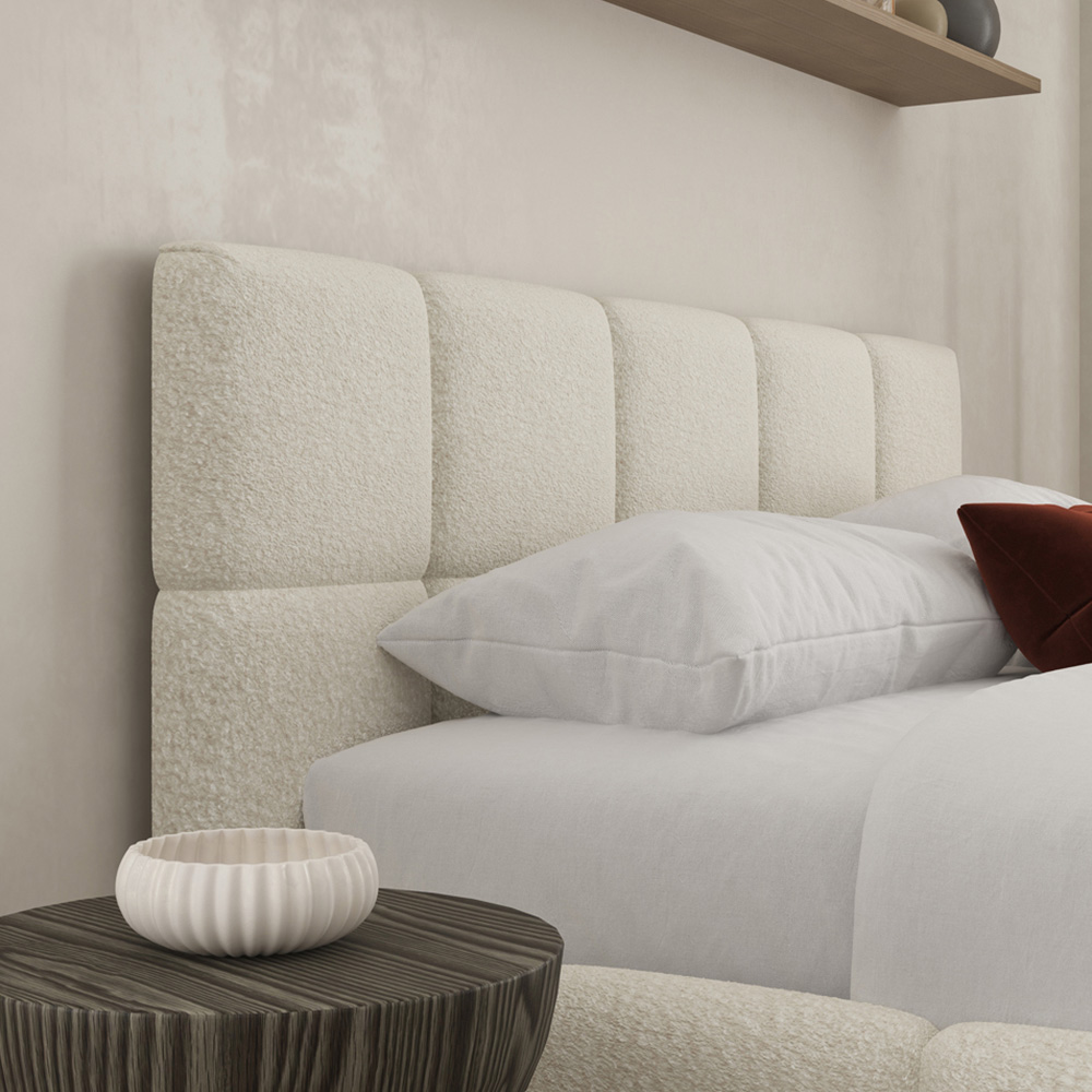 DS Living Ovella Double Ivory Cubed Ottoman Bed Image 2