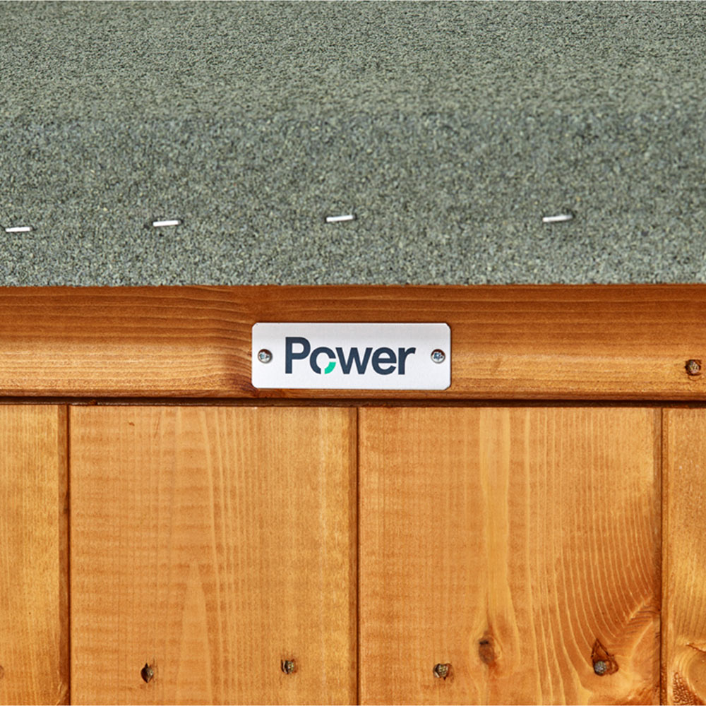 Power Sheds 10 x 4ft Double Door Apex Wooden Shed Image 3