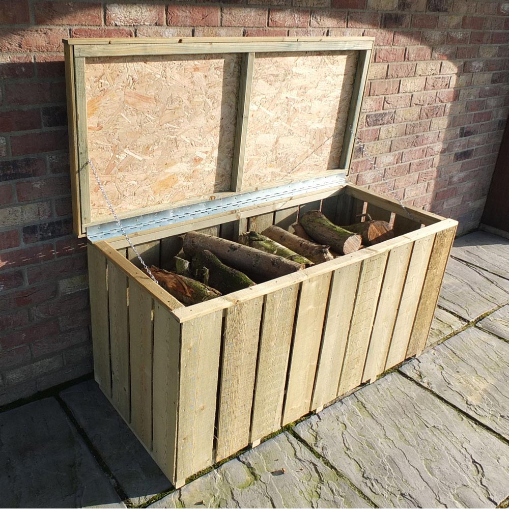 Shire 4 x 2ft Sawn Timber Log Box Image 3