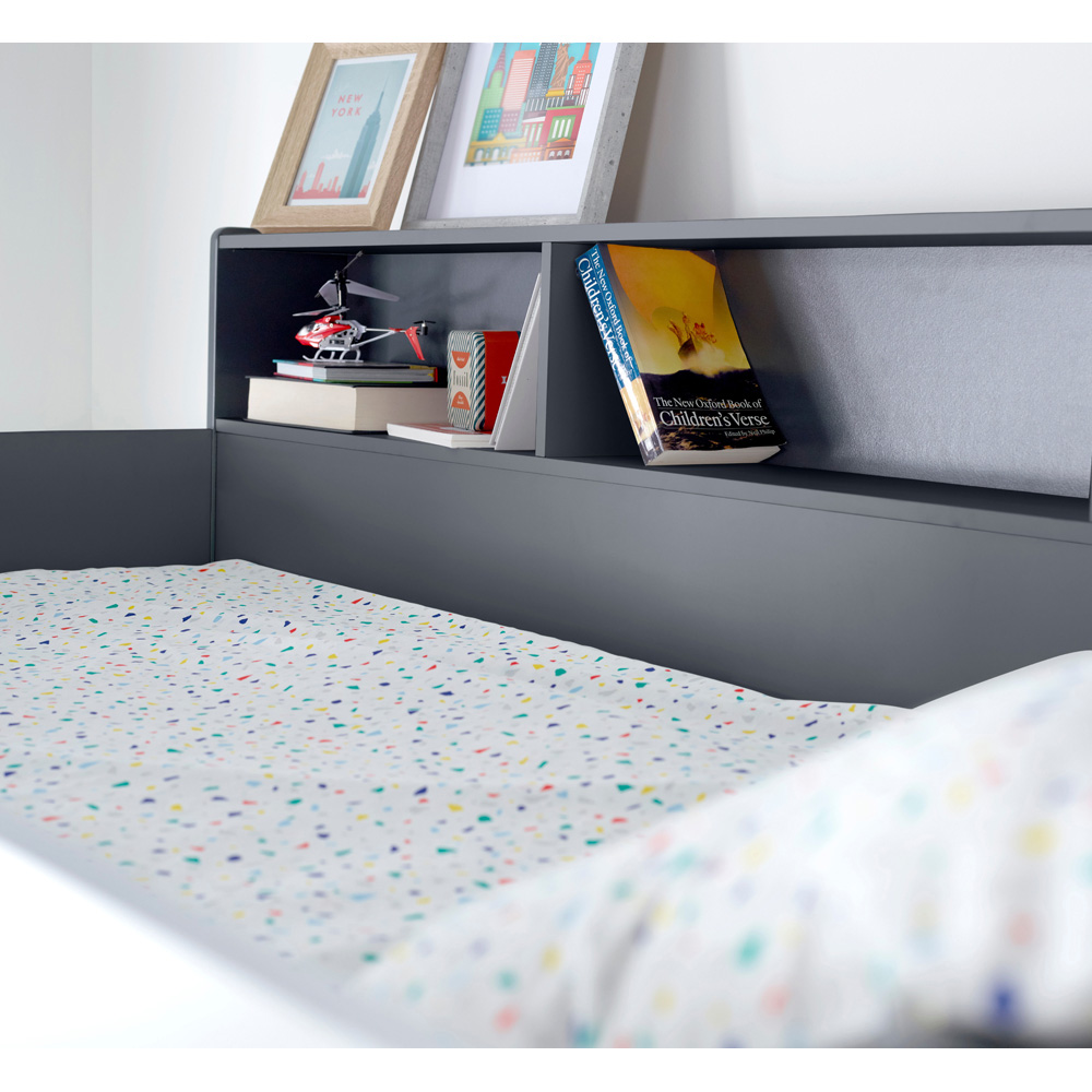 Bedmaster Oliver Triple Sleeper Onyx Grey Storage Bunk Bed Image 4