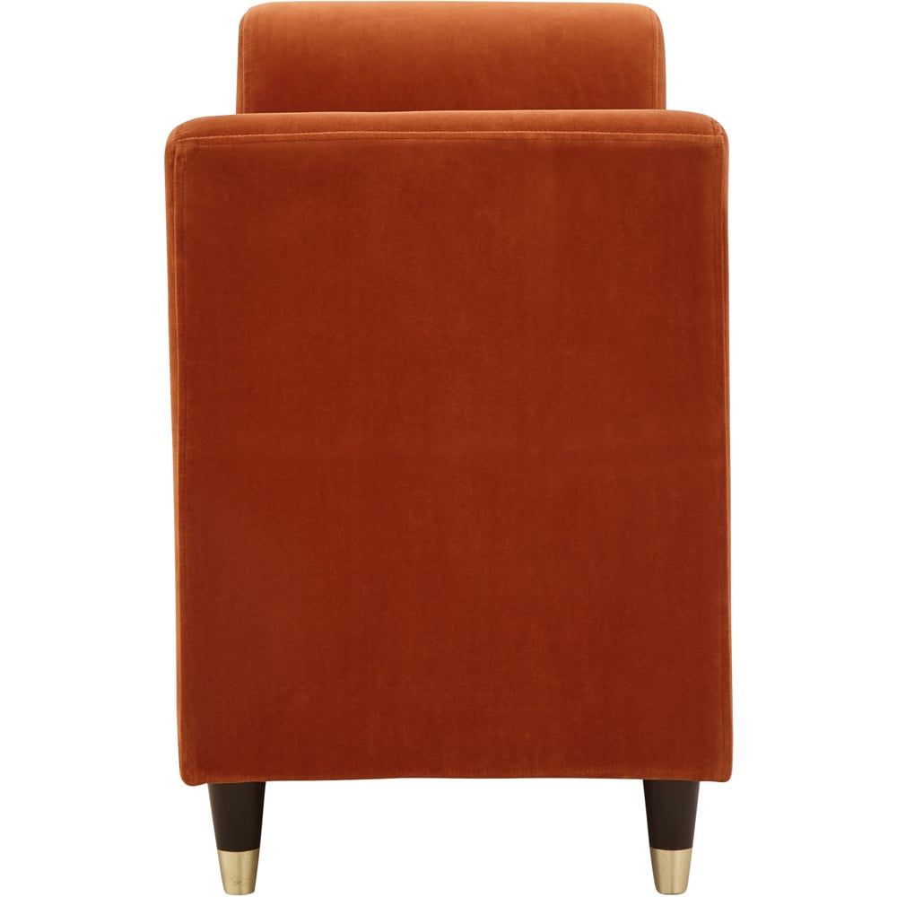 GFW Genoa Russet Brown Upholstered Window Seat With Storage Image 5