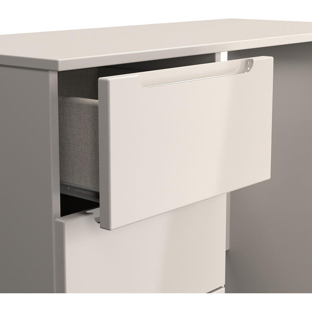 Crowndale Milan 3 Drawer Kashmir Gloss and Kashmir Dressing Table Ready Assembled Image 5