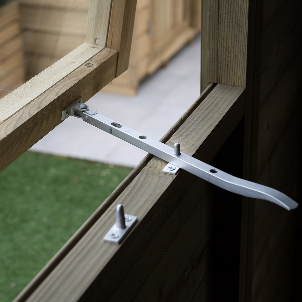 Forest Garden Timberdale 10 x 8ft Double Door Reverse Apex Shed with Log Store Image 5