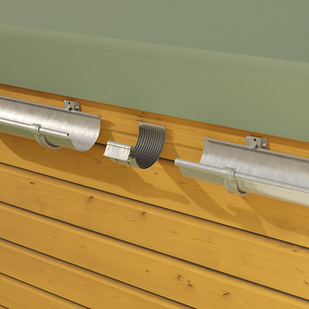 Galeco 12 x 6ft to 20 x 12ft Apex Garden Shed Galvanised Steel Standard Gutter Kit Image 6