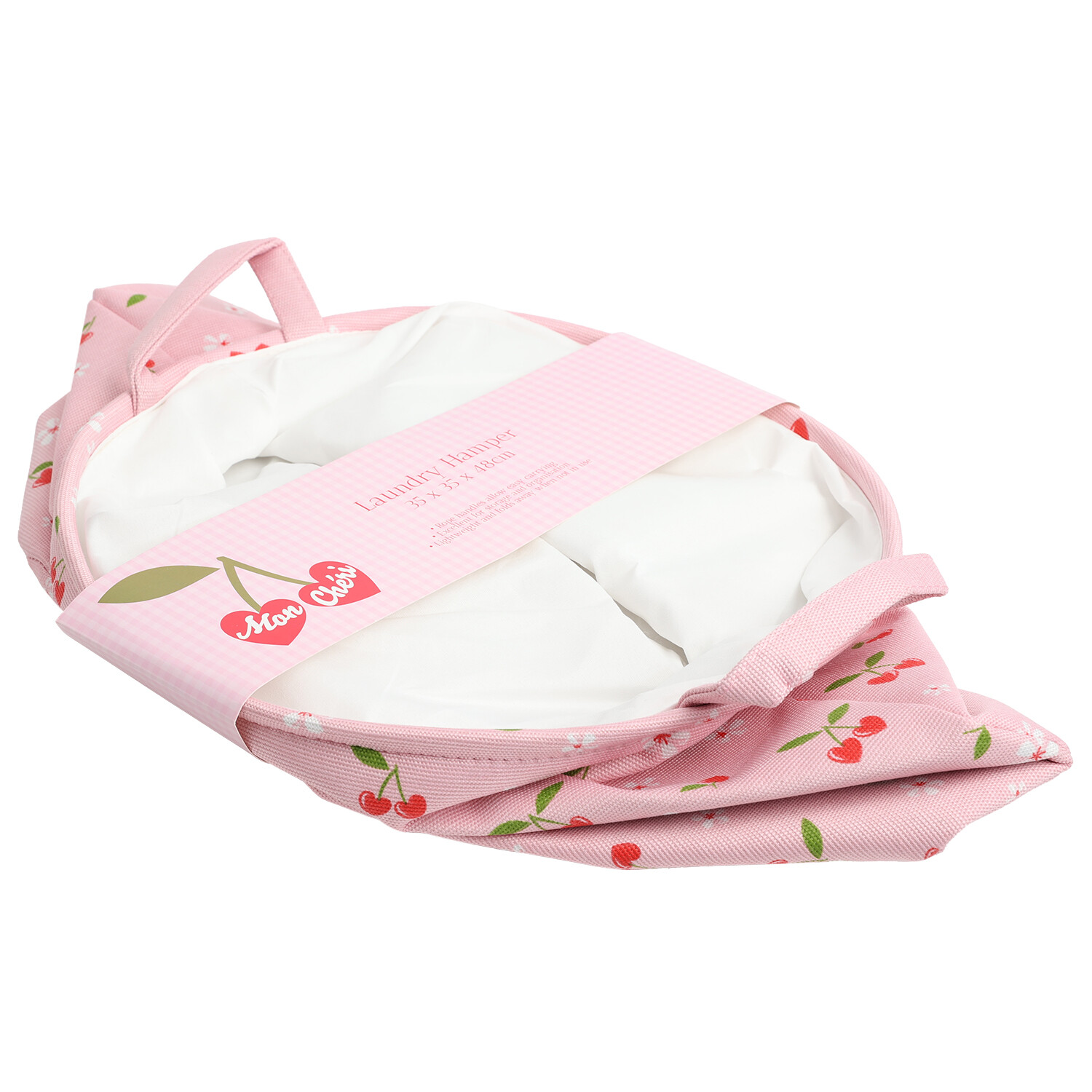 Mon Cheri Laundry Hamper - Pink Image 3