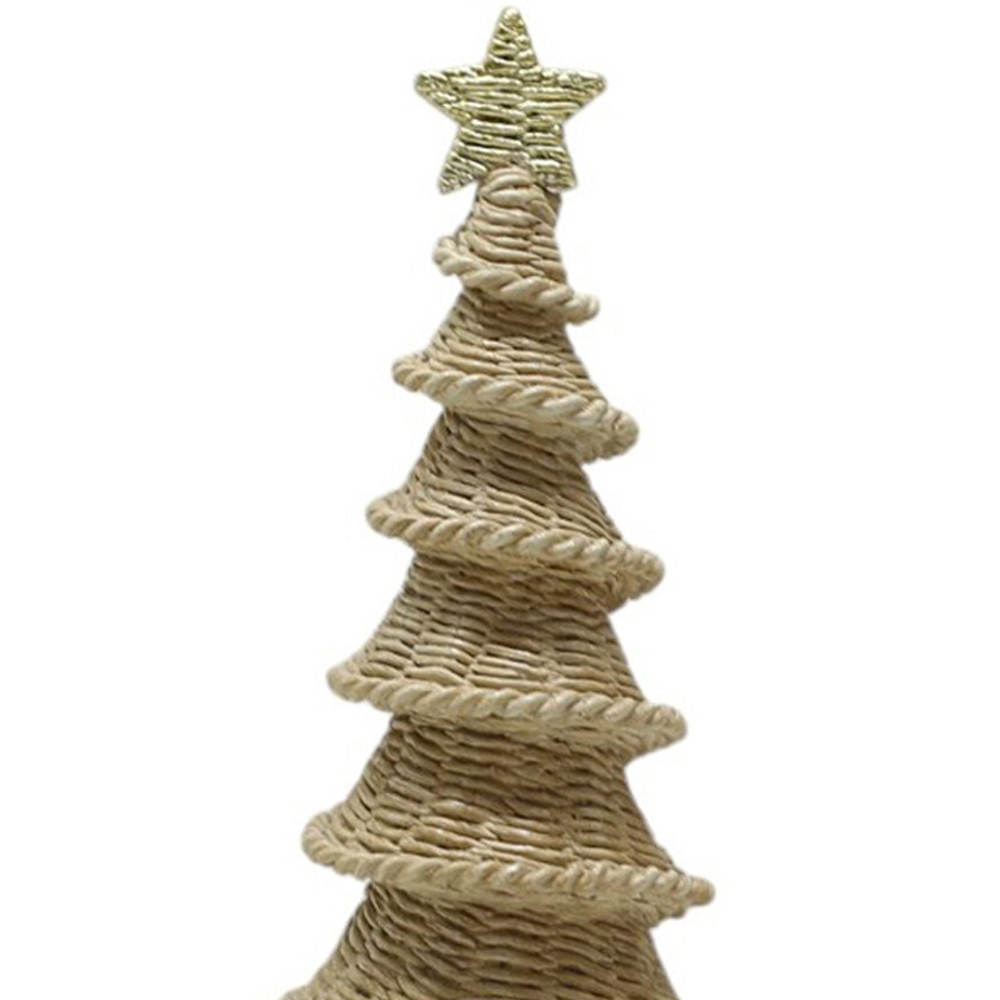Rattan Effect Christmas Tree Natural Image 2