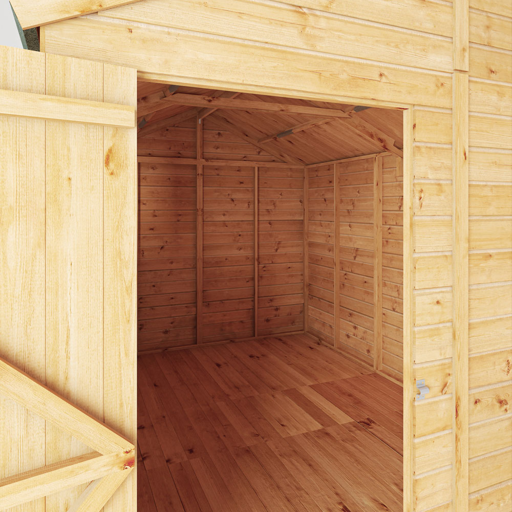 Mercia Woodsman 10 x 8ft Shiplap Glass Apex Shed Image 5