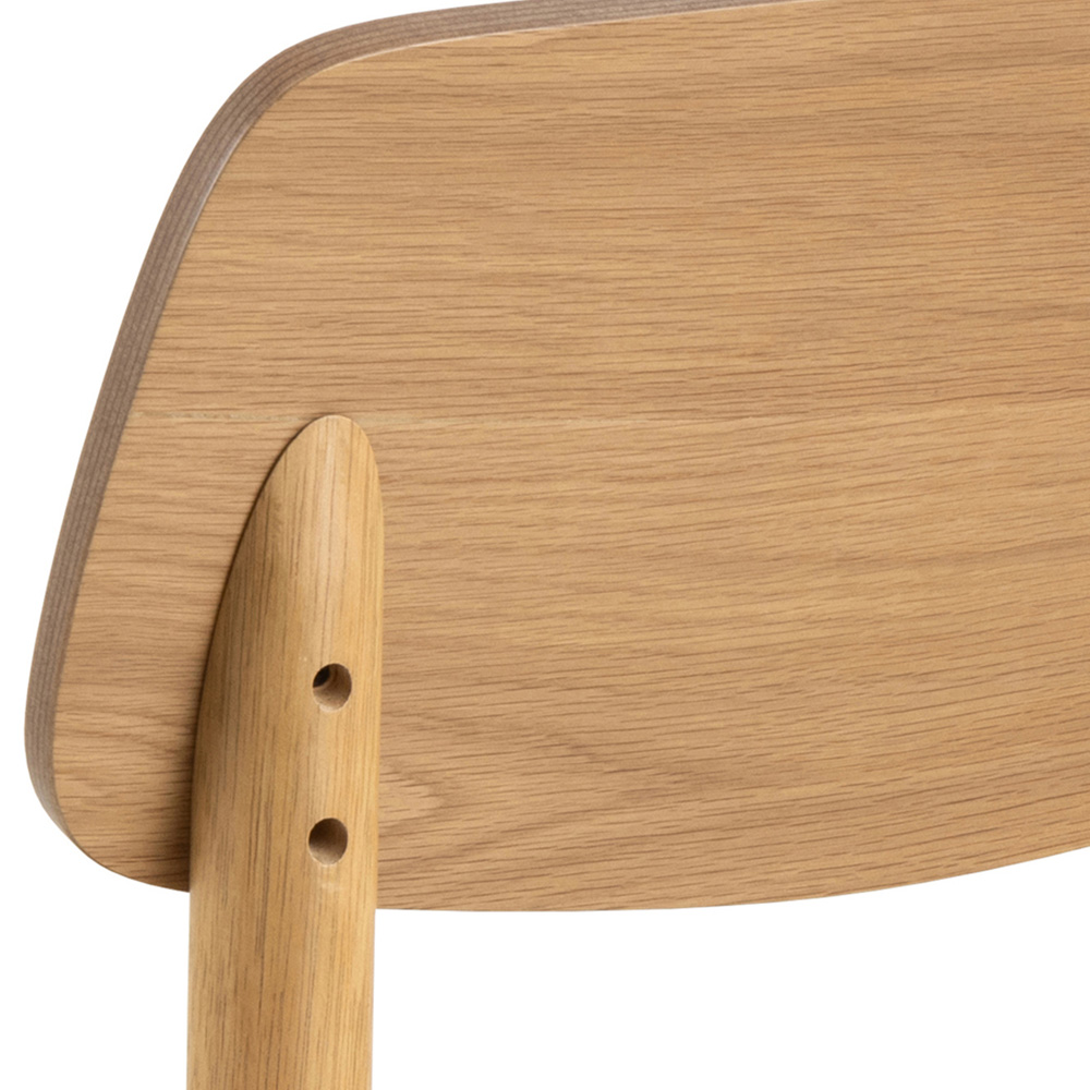 Florence Barlow 2 Seater Bar Dining Table Matt Oak Image 6