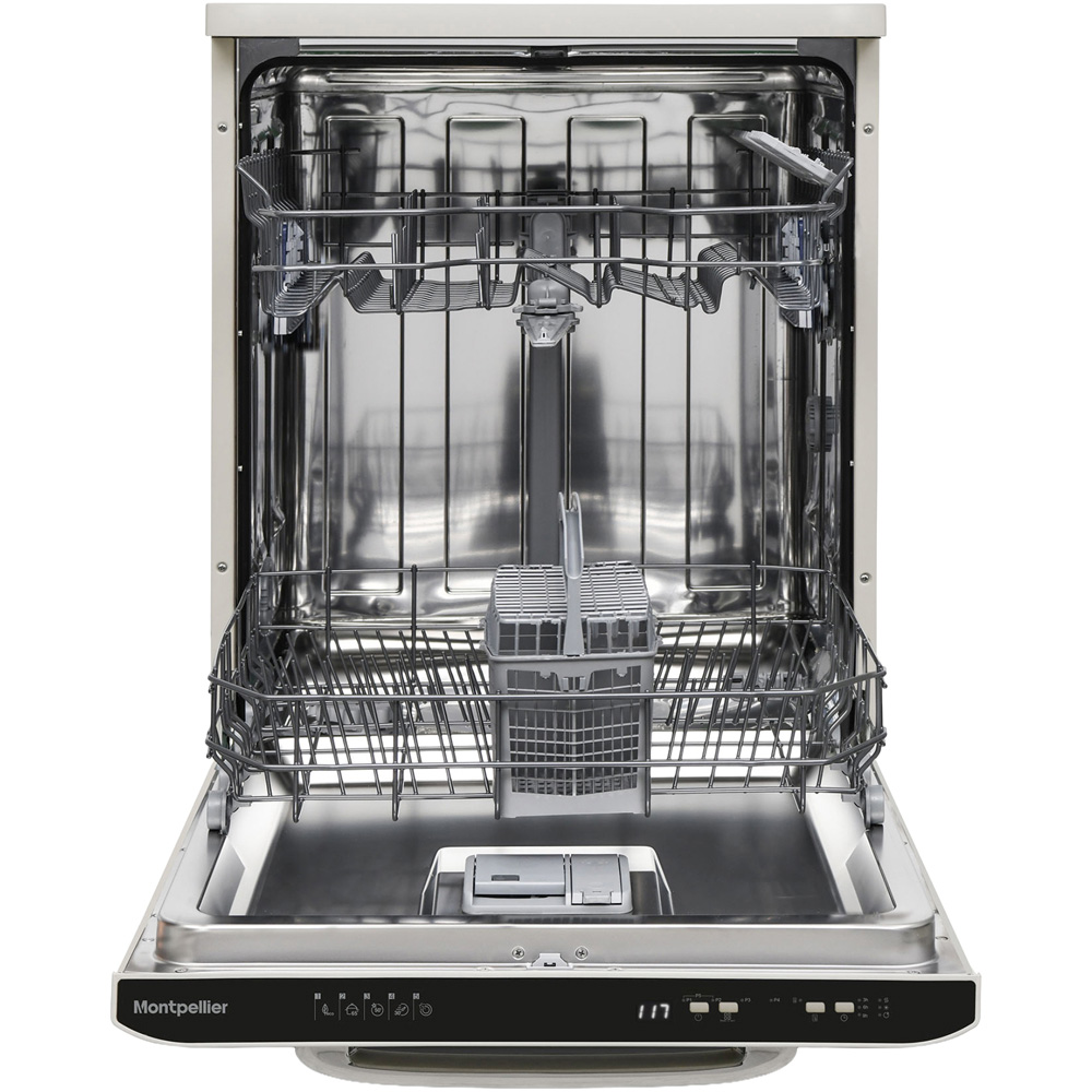 Montpellier MAB1353DC 60cm Cream Wide Retro Dishwasher Image 3