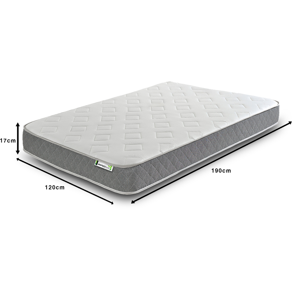 Starlight Beds Jump n Tac Small Double Grey Memory Foam and Spring Mattress Image 6