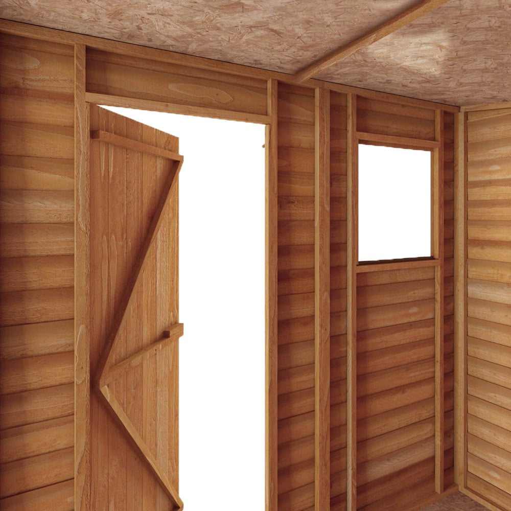 Mercia 7 x 5ft Overlap Pent Shed Image 4