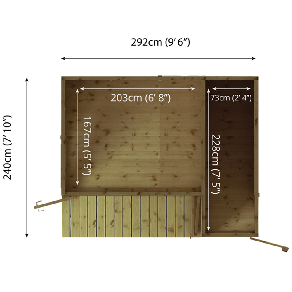 Mercia Summerhouse with Side Shed 10 x 8ft Image 9