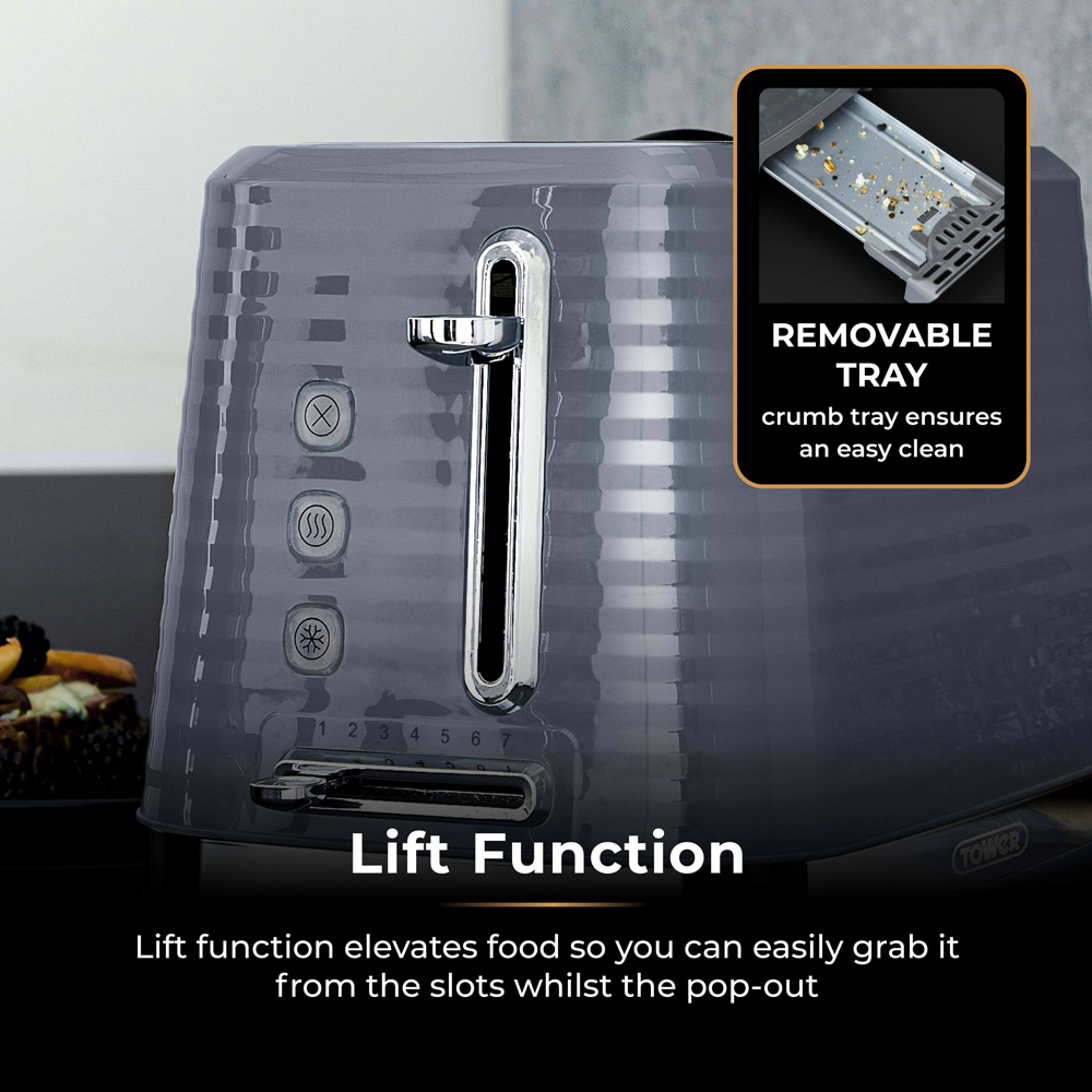 Tower Saturn EEJB330 2 Slice Toaster and 1.7L Kettle Set Image 6