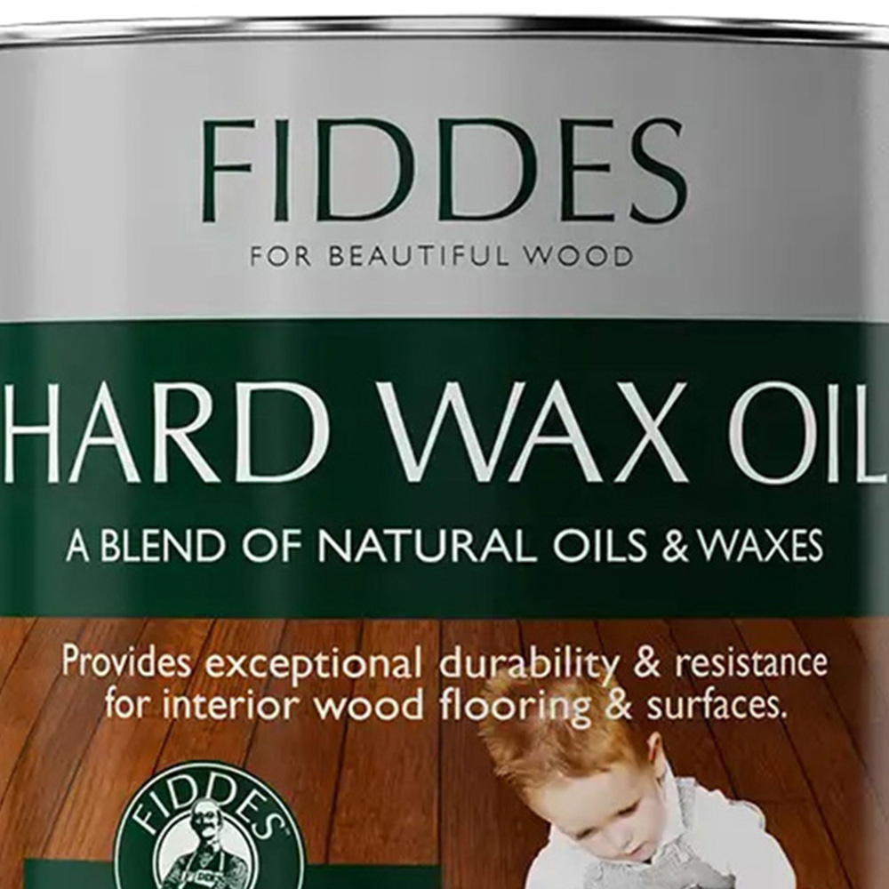Fiddes Walnut Satin Interior Wood Hard Wax Oil 1L Image 2