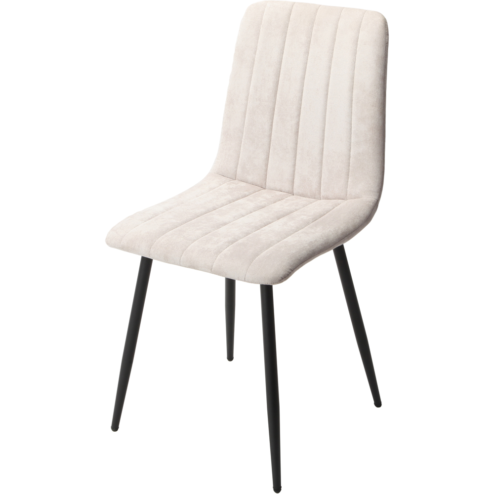 Core Products Aspen 4 Seater Rectangular Dining Set Grey Oak and Natural Image 3