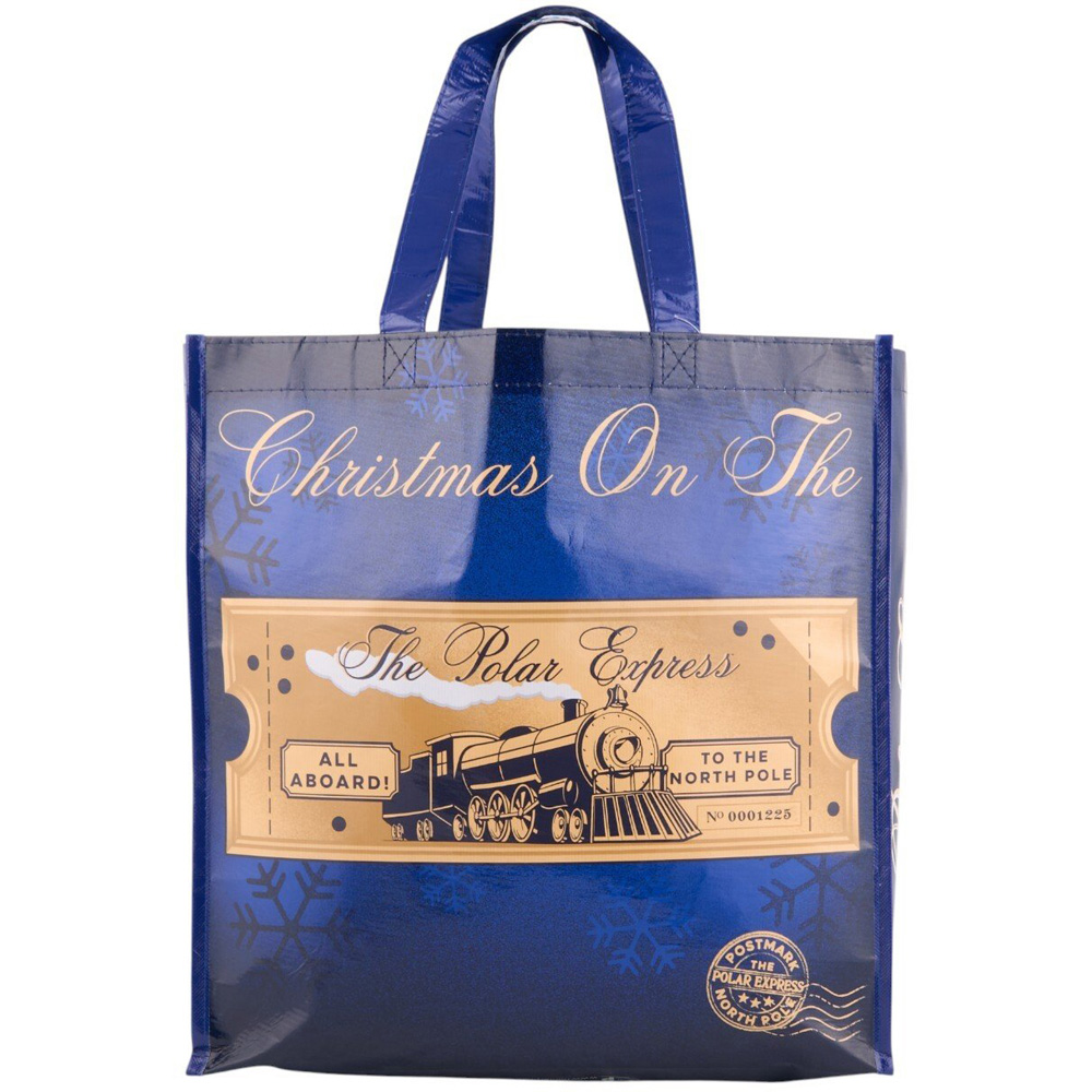 Assorted Polar Express Shopper Bag Blue or Red Image 5