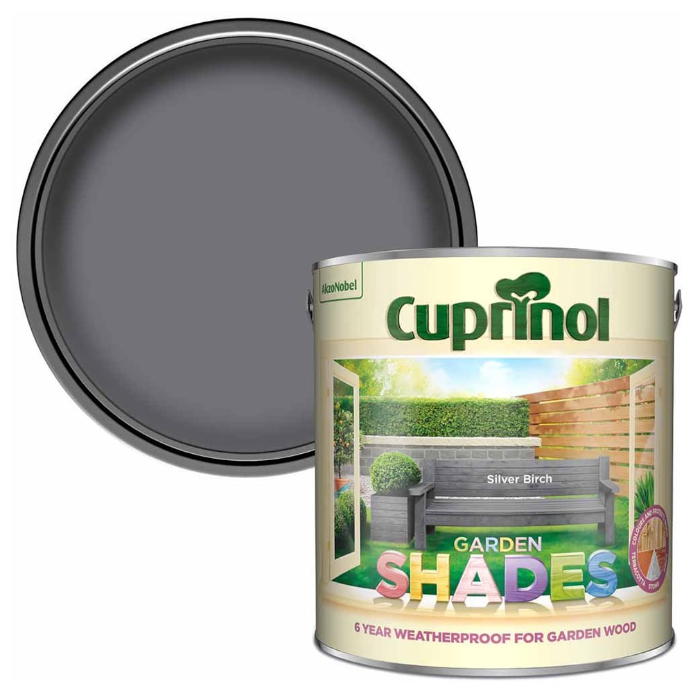 Cuprinol Garden Shades Silver Birch Exterior Paint  2.5L Image 1