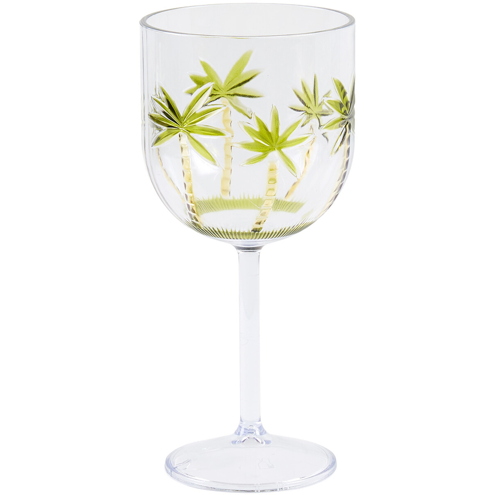 Palm Tree Design Wine Glass Image 2