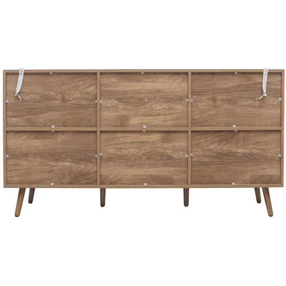 Birlea Noah 3 Door Rattan Effect Sideboard Image 4