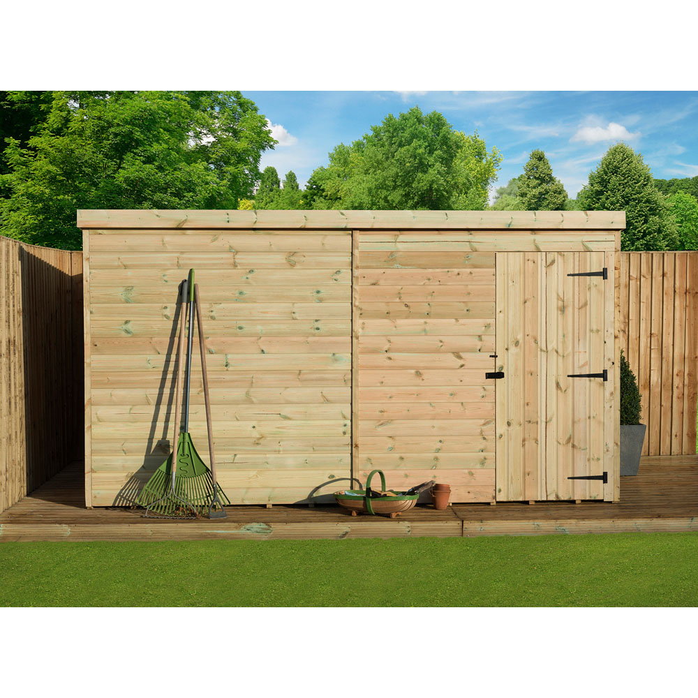 Empire Sheds 1000 8 x 7ft Tongue and Groove Pent Garden Shed Image 3