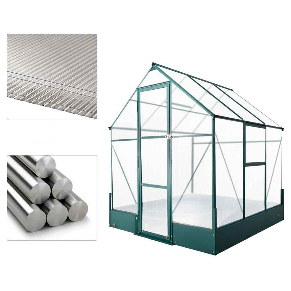Outsunny Walk-in Greenhouse 6 x 6ft Image 6