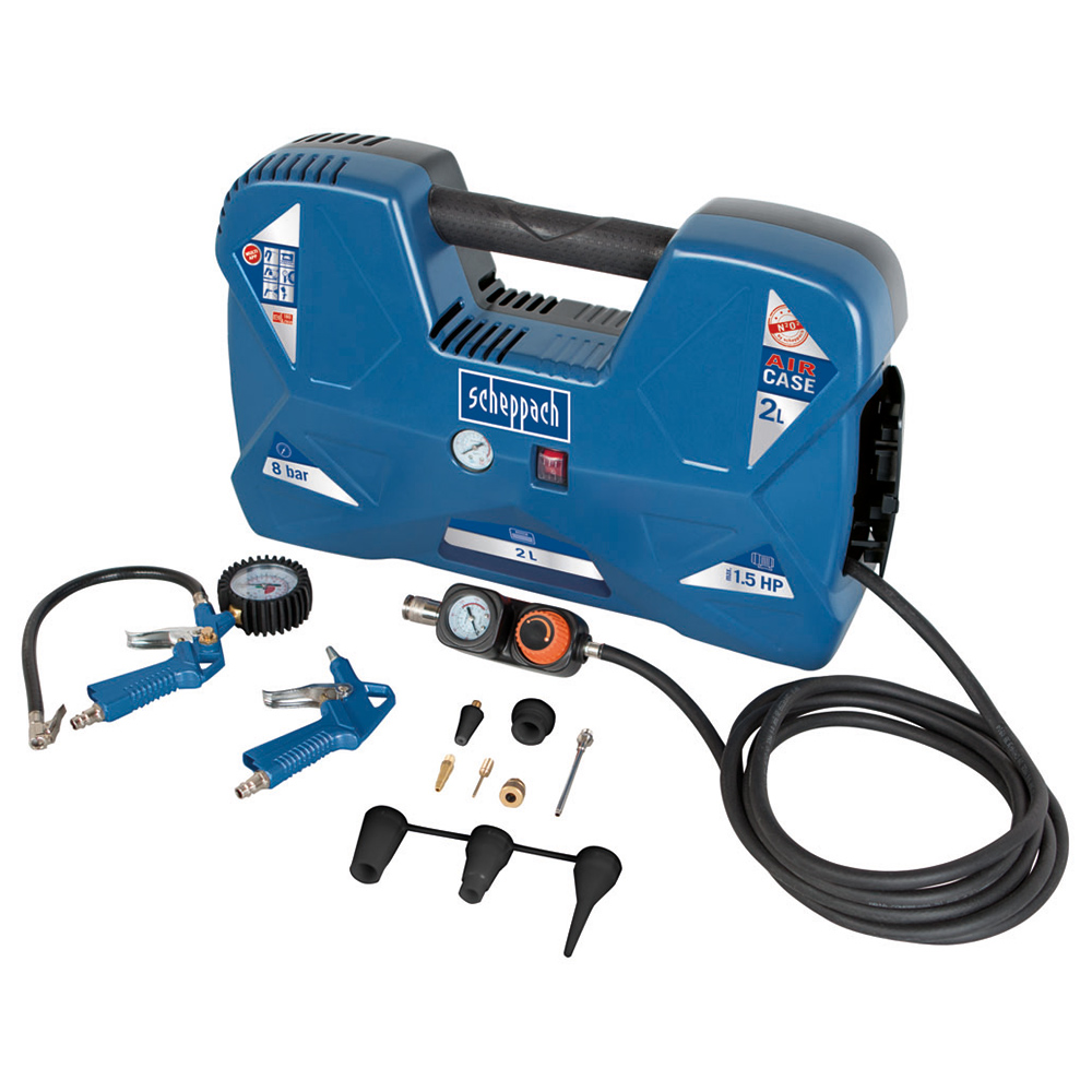 Scheppach 2L Air Case Portable Compressor 1100W Image 3
