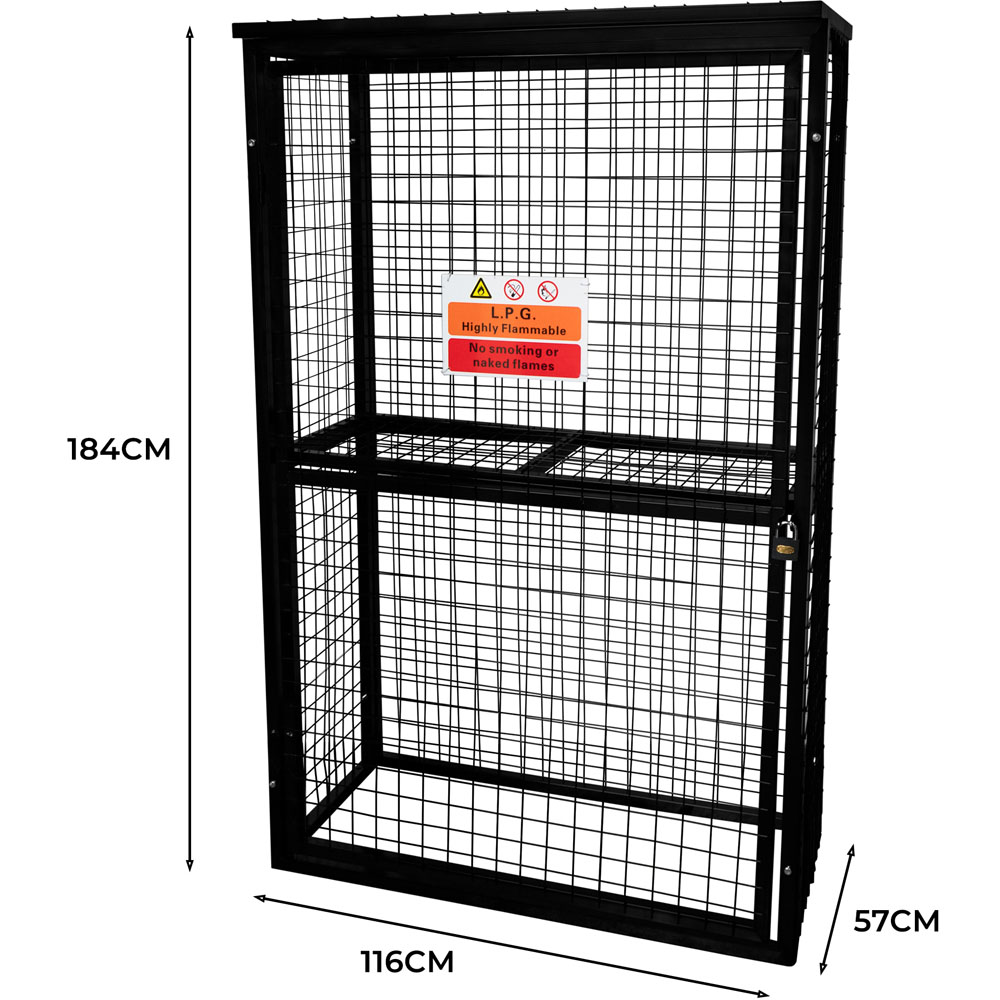 Monstershop Gas Bottle Collapsible Mesh Cage 184 x 116cm Image 5