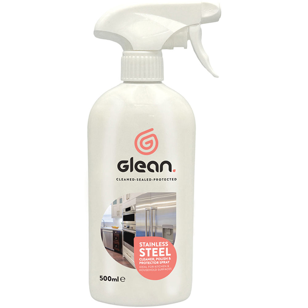 Glean Stainless Steel Cleaner and Polish Spray 500ml Image 1