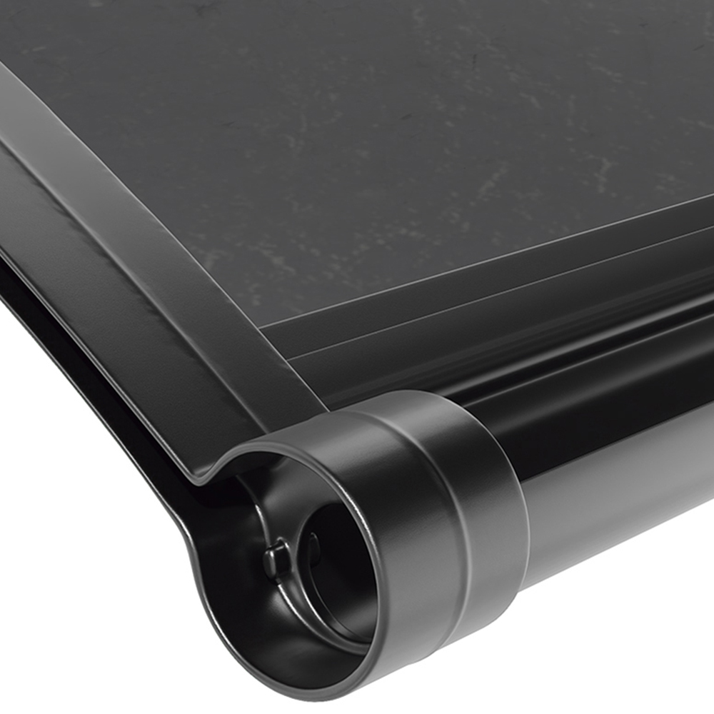 Living and Home Dark Grey Curved Door and Window Canopy 2.0 x 0.8m Image 5