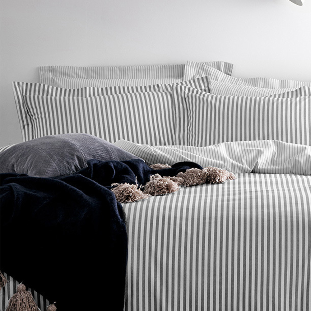 Yard Hebden Single Grey Duvet Set Image 2