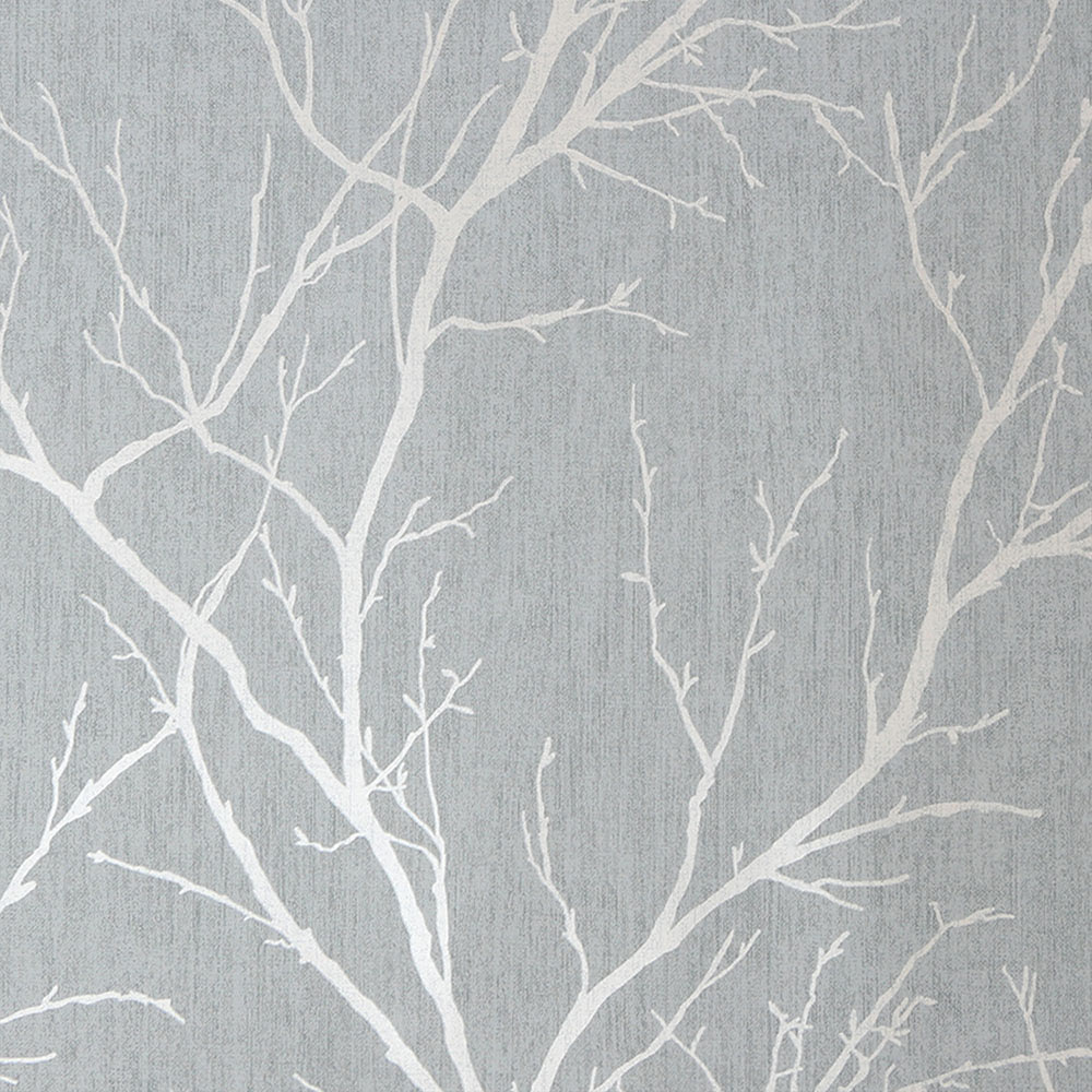 Fresco Winter Tree Duck Egg Wallpaper Image 3