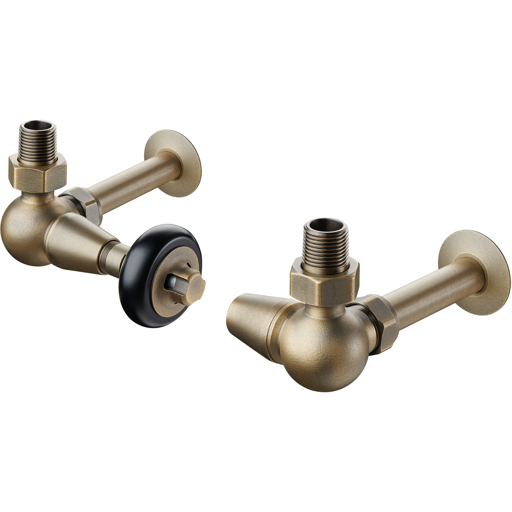 Terma Old English Brass Pipe Sleeving and Metal Collar Set 130mm Image 3