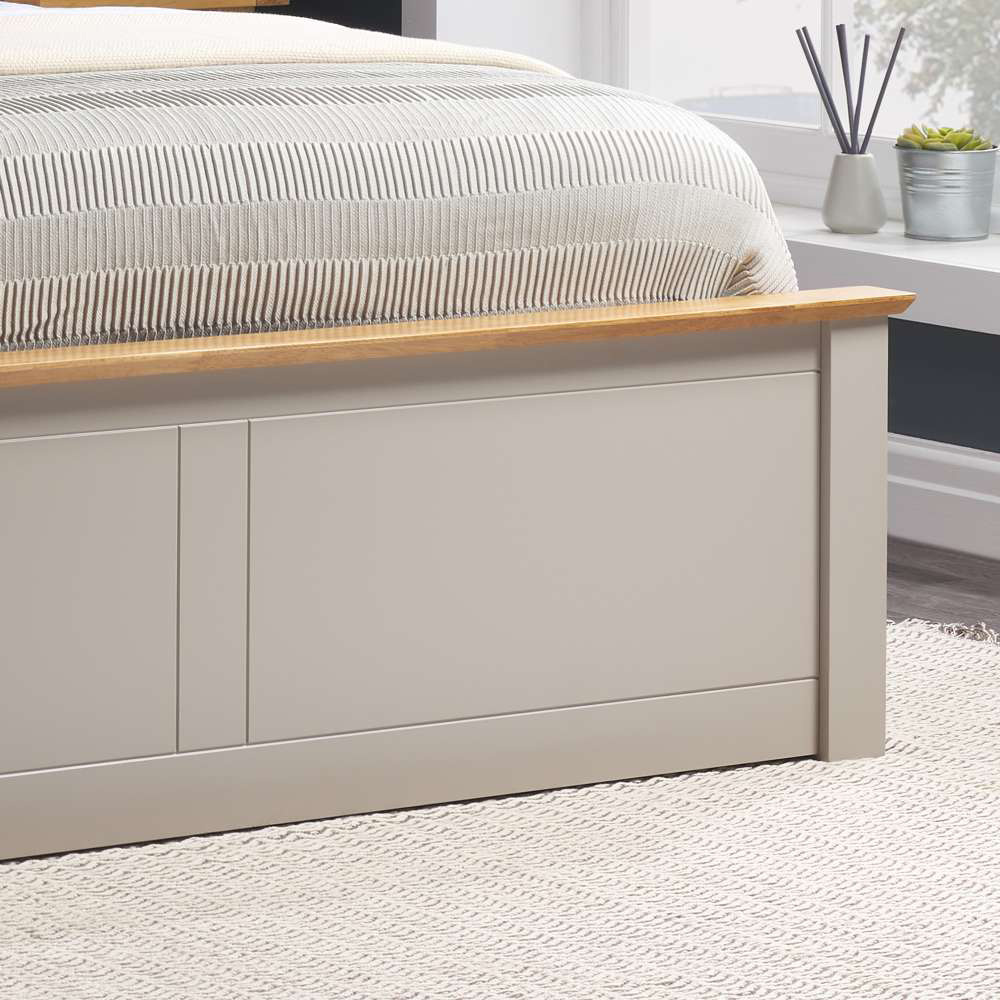 Phoenix Double Grey Ottoman Bed Image 6