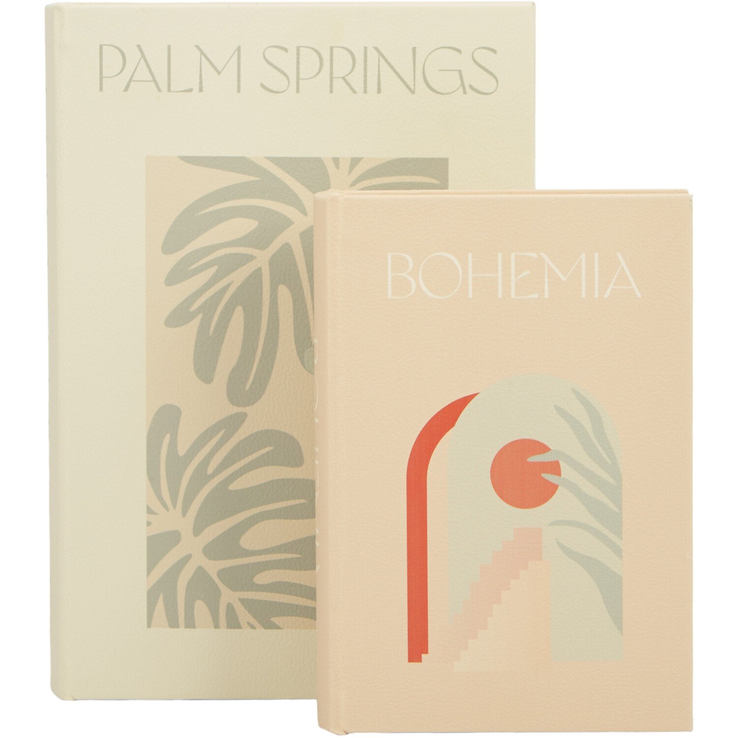 Set of 2 Bohemia Book Boxes - Neutral Image 1