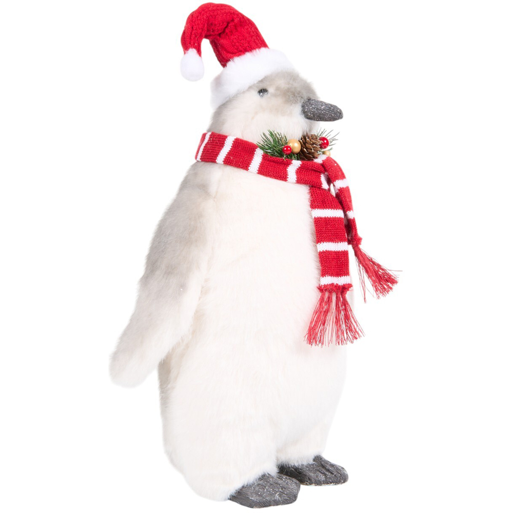 Wrapped Up Christmas PenguinWhite and Grey Image 2