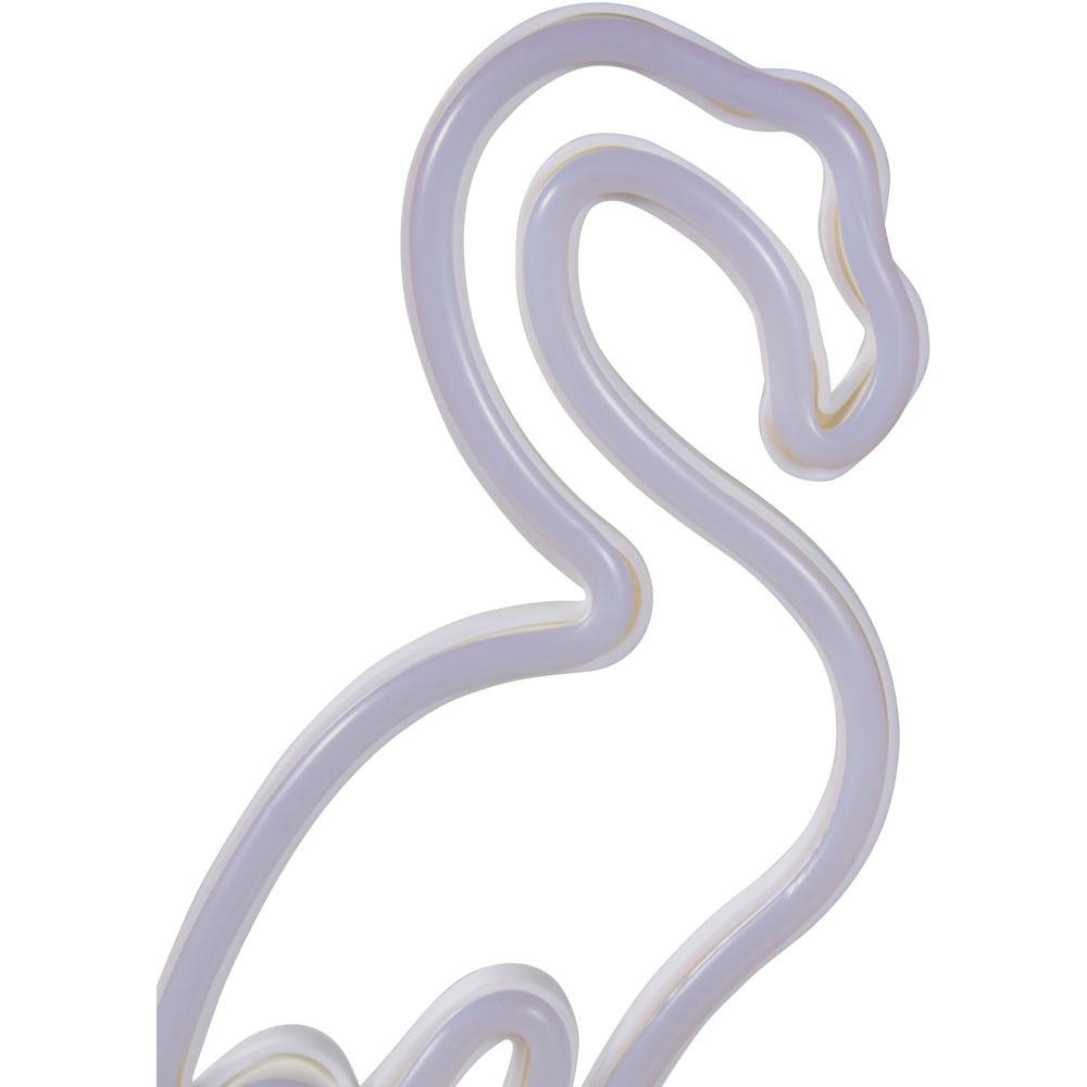 Glow Flamingo Pink Neon LED Table Light Image 4