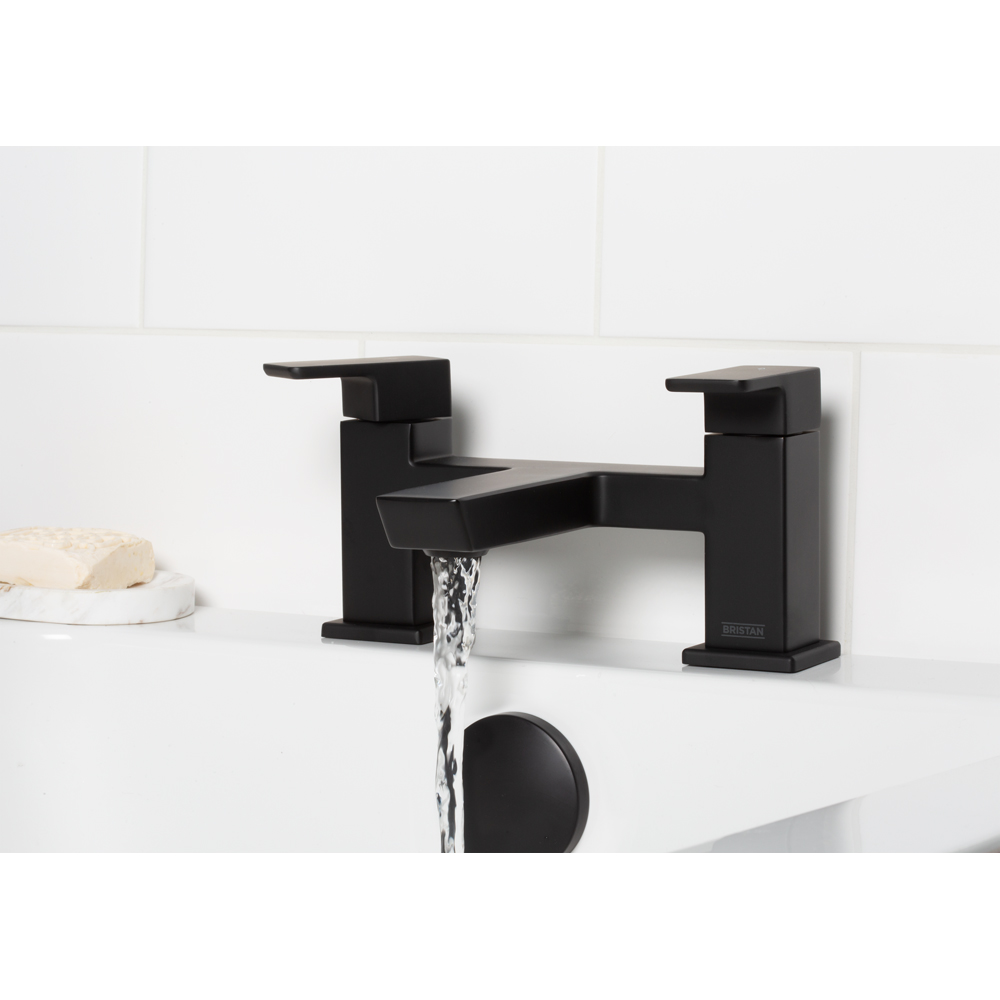 Bristan Cobalt Matt Black Bath Filler Tap Image 7