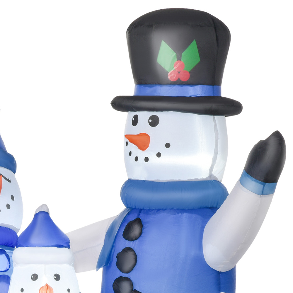 Everglow LED Inflatable Christmas Snowman Family Decoration 3.9ft Image 4