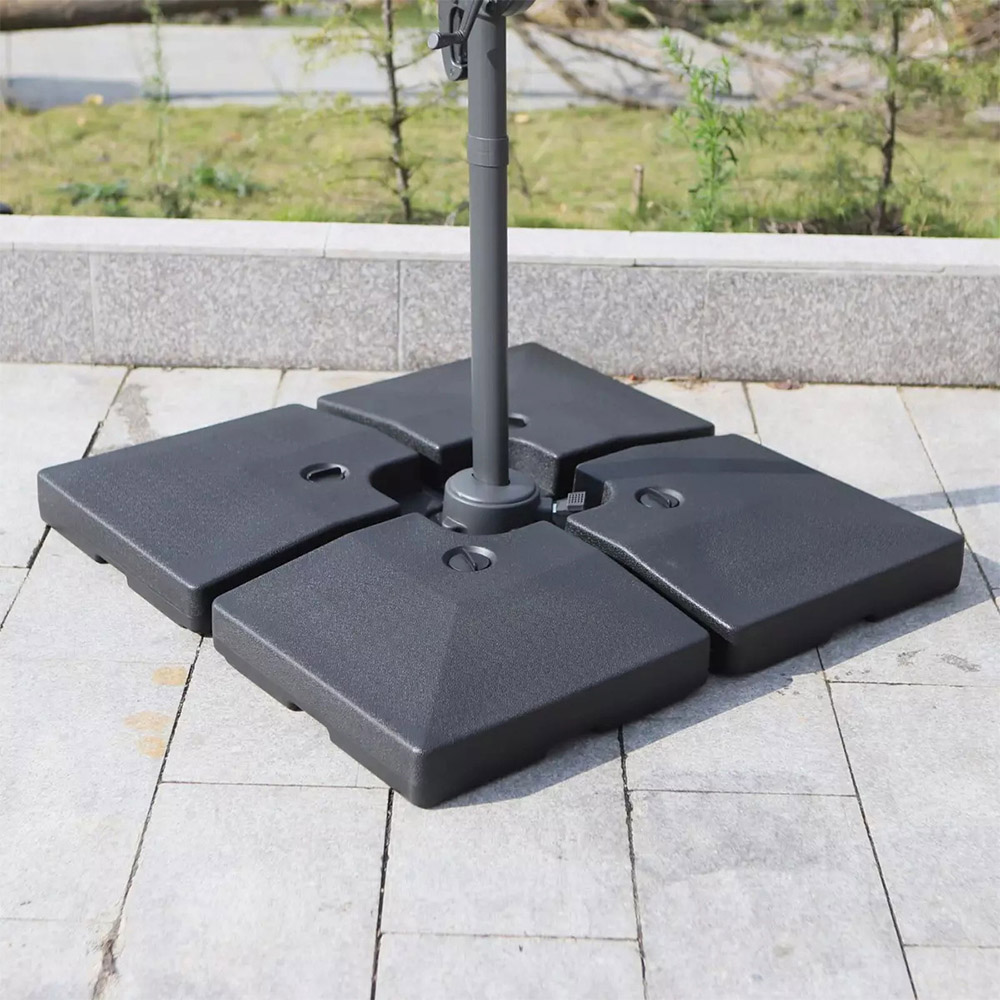 Living and Home HDPE Fillable Cantilever Umbrella Stand Base 102cm Image 8