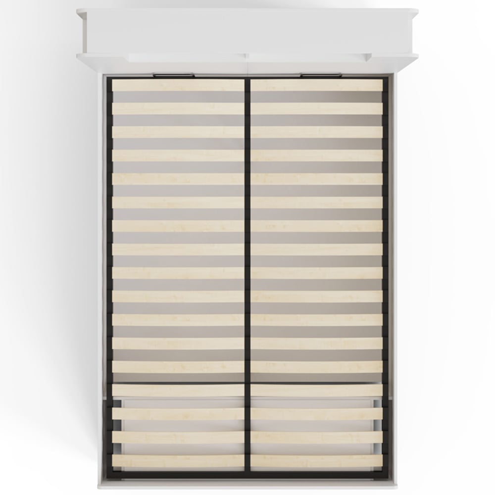 GFW Anya Double White Wooden Ottoman Bed with SC Bonnell Mattress Image 3